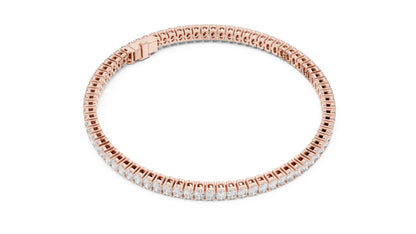 Round Tennis Lab Grown Diamond Bracelet