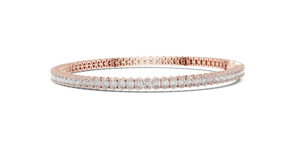 Round Tennis Lab Grown Diamond Bracelet