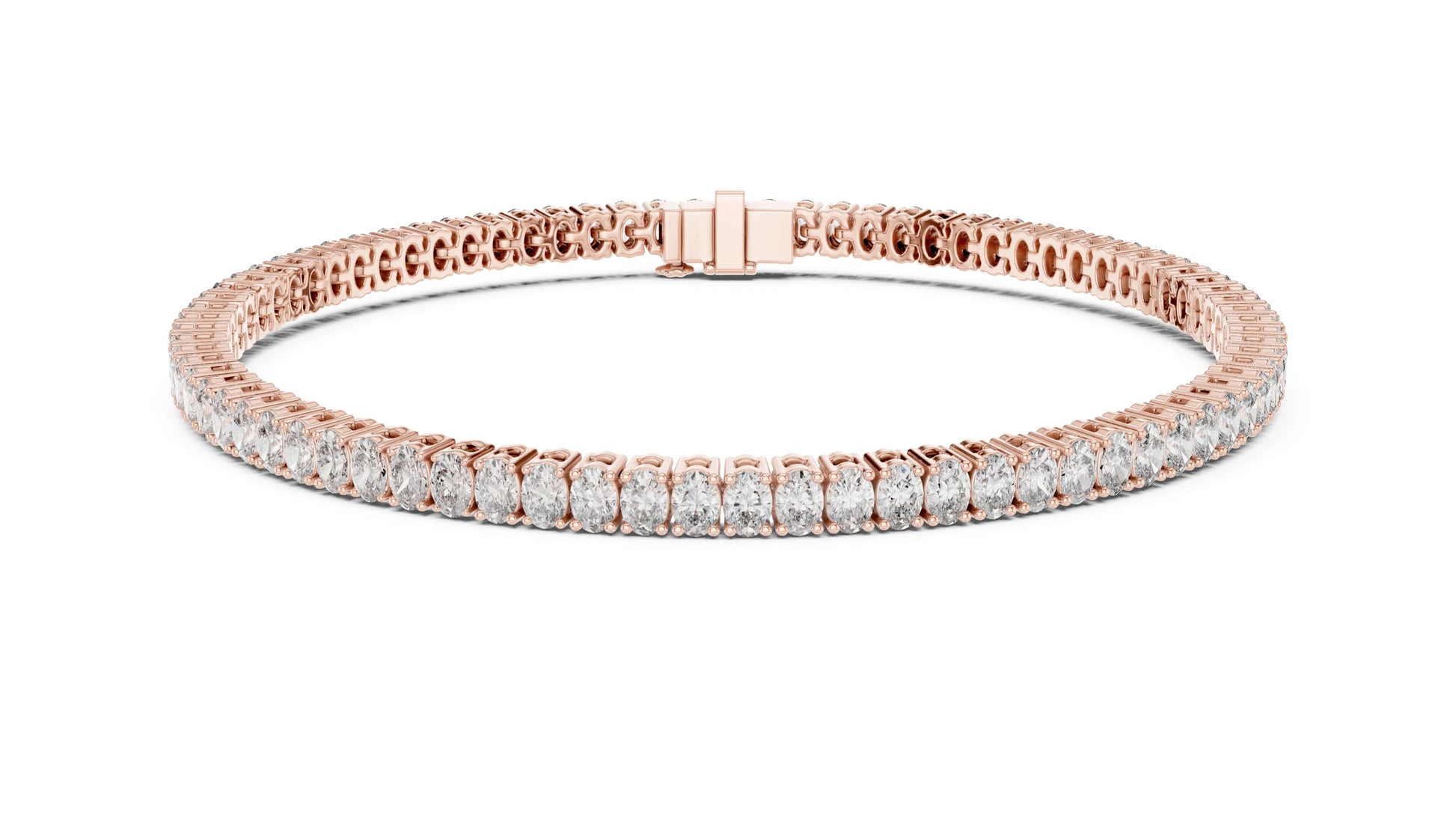 Round Tennis Lab Grown Diamond Bracelet