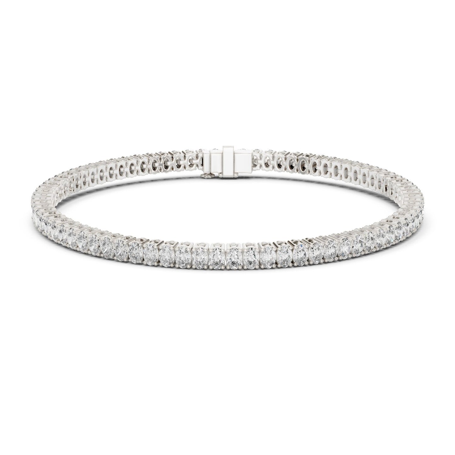 Round Tennis Lab Grown Diamond Bracelet