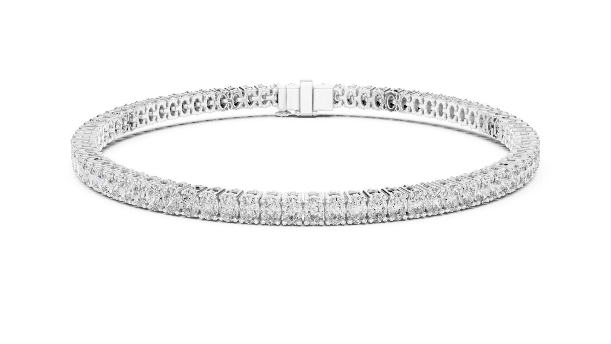 Round Tennis Lab Grown Diamond Bracelet