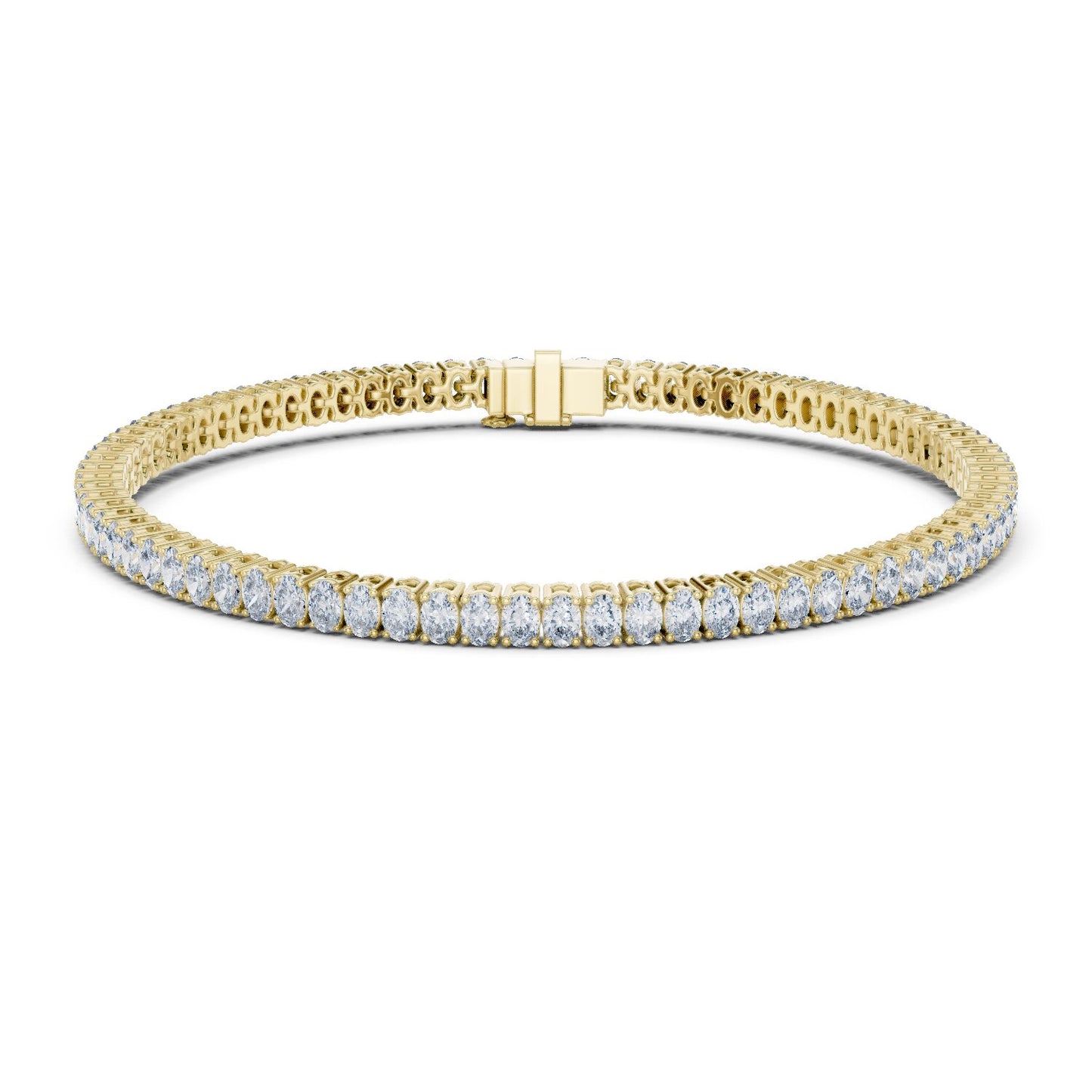 Round Tennis Lab Grown Diamond Bracelet