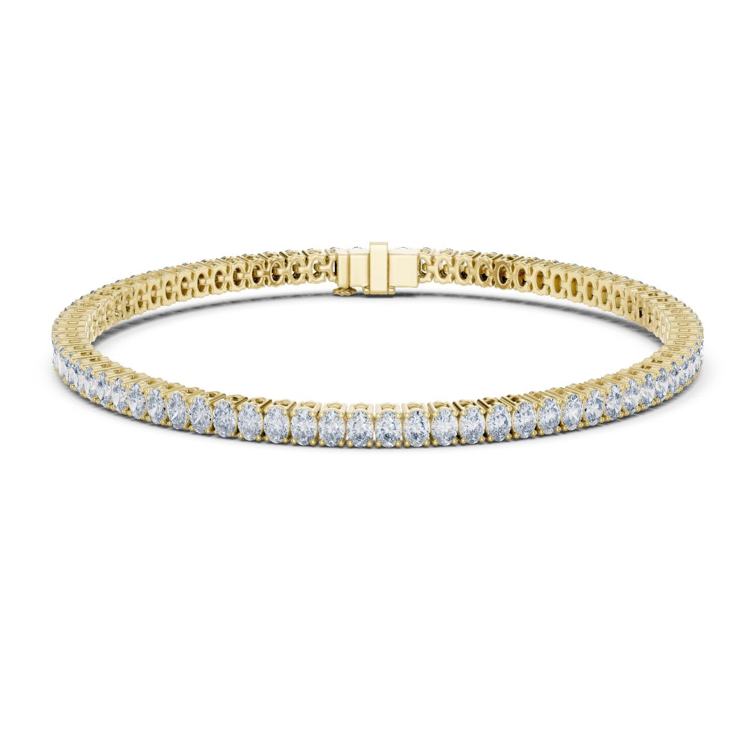 Round Tennis Lab Grown Diamond Bracelet
