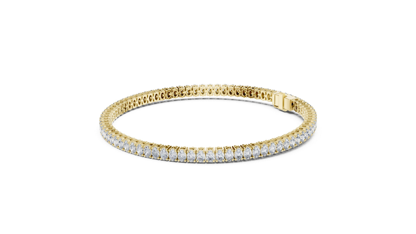 Round Tennis Lab Grown Diamond Bracelet