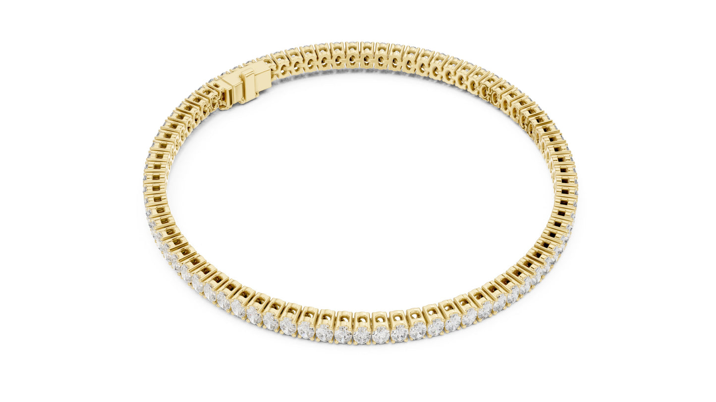 Round Tennis Lab Grown Diamond Bracelet