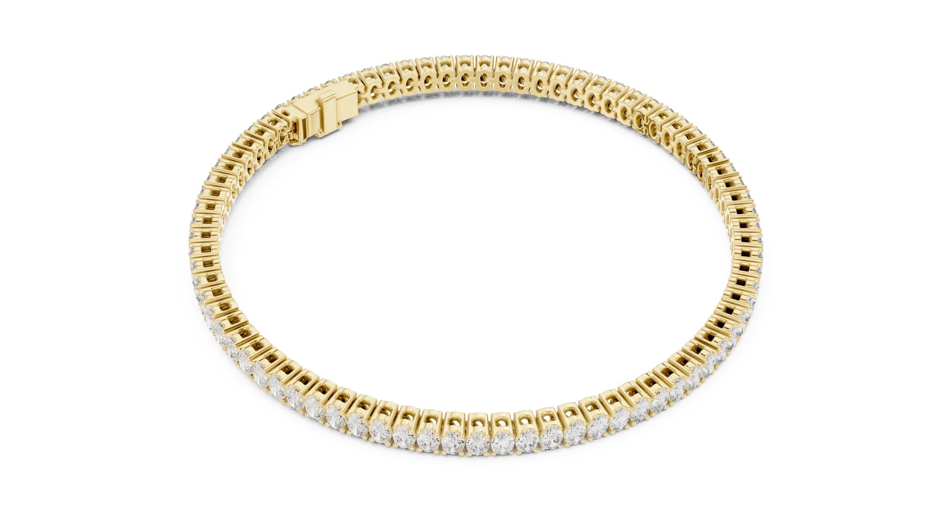 Round Tennis Lab Grown Diamond Bracelet