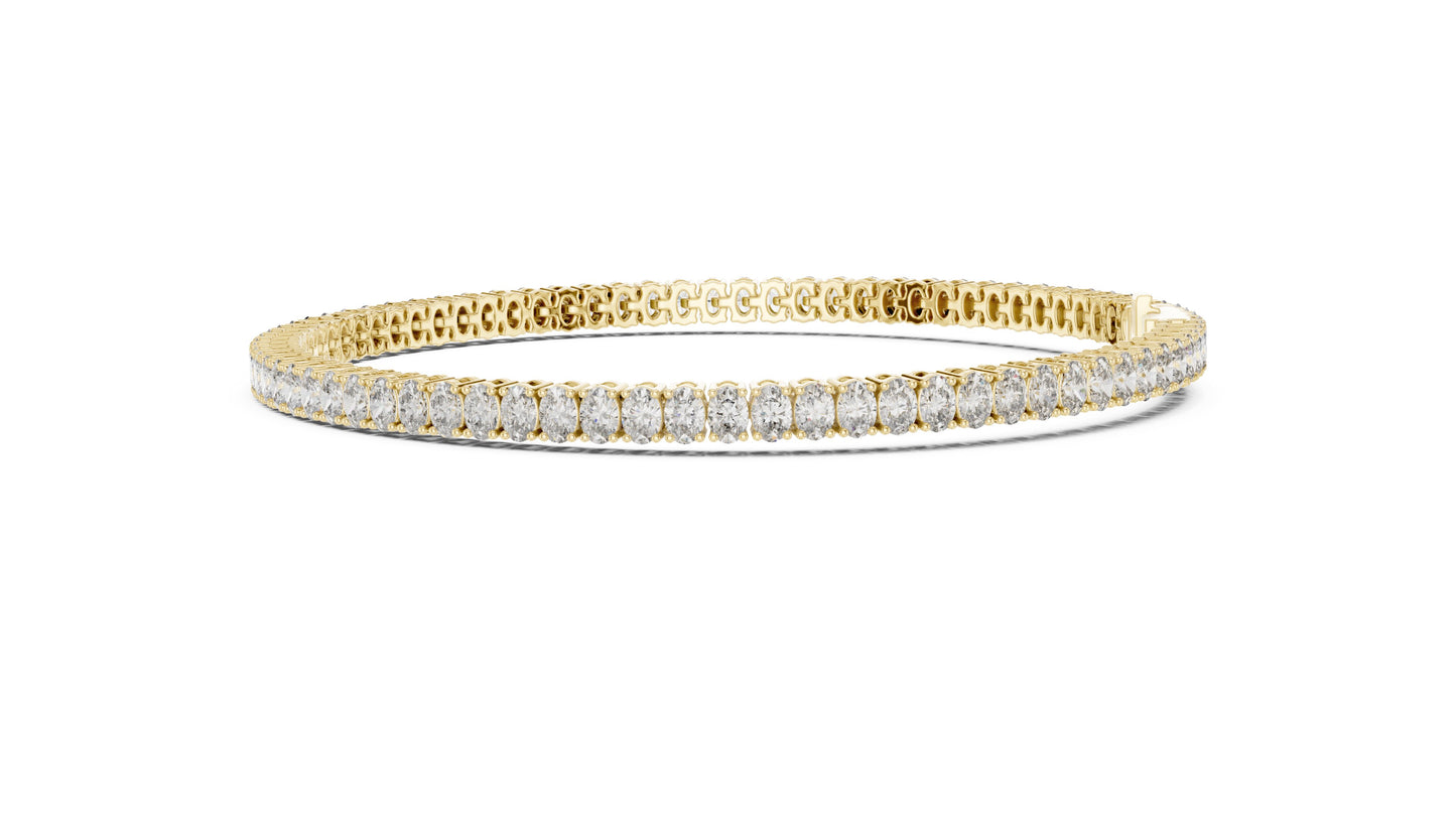 Round Tennis Lab Grown Diamond Bracelet