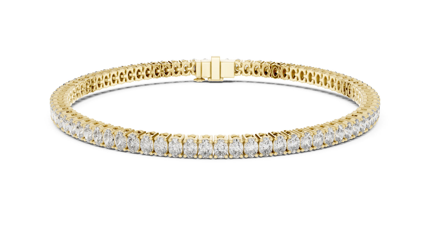 Round Tennis Lab Grown Diamond Bracelet