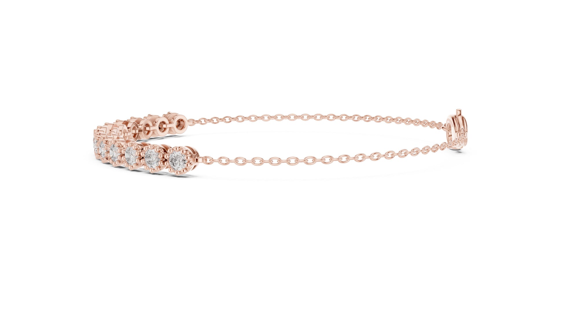 Round Tennis Lab Grown Diamond Bracelet