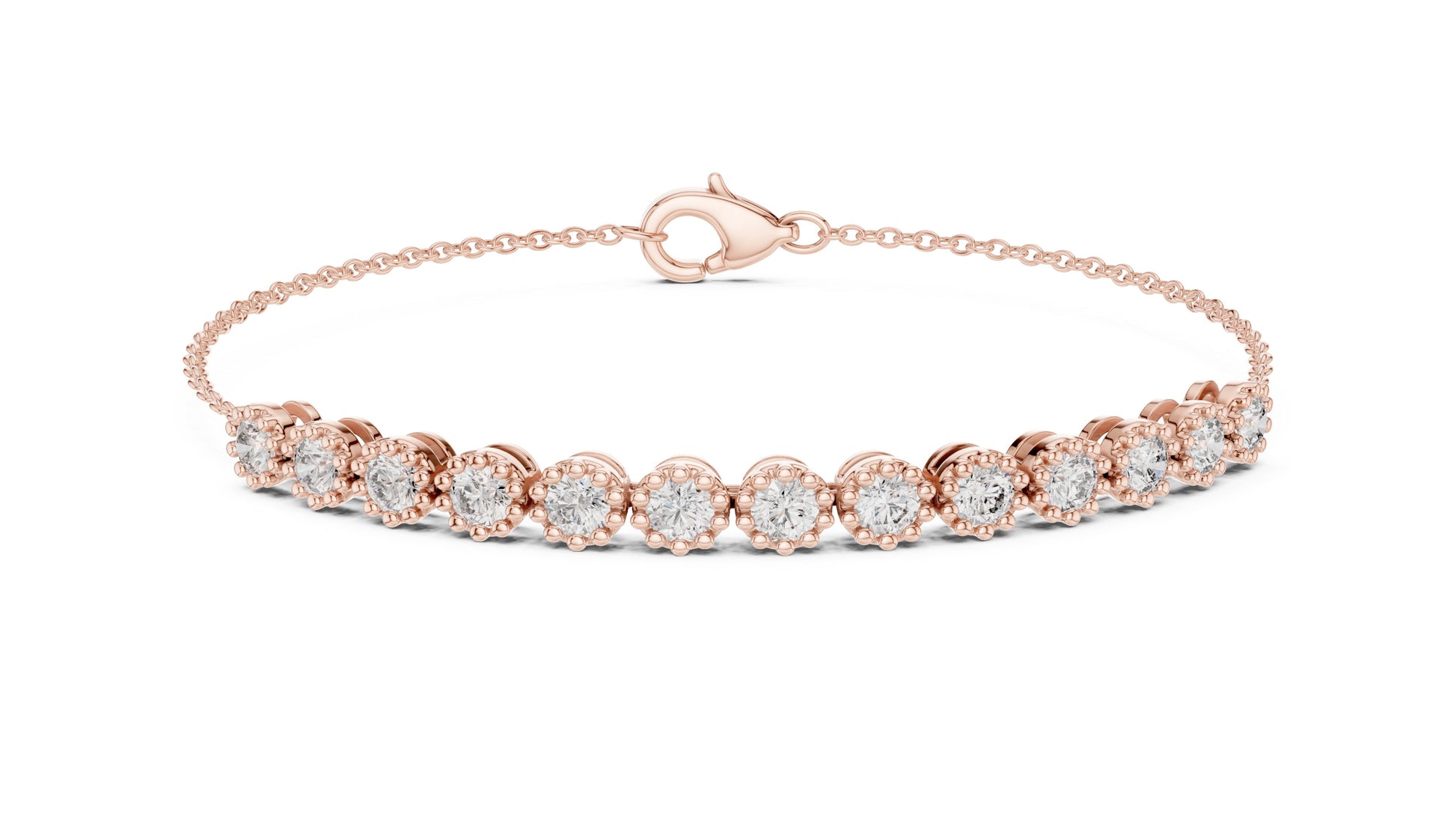 Round Tennis Lab Grown Diamond Bracelet