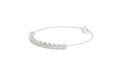 Round Tennis Lab Grown Diamond Bracelet