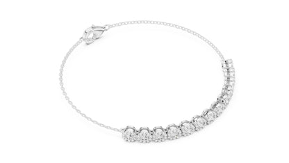 Round Tennis Lab Grown Diamond Bracelet