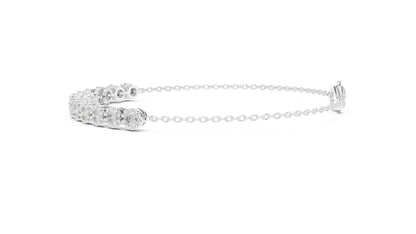 Round Tennis Lab Grown Diamond Bracelet