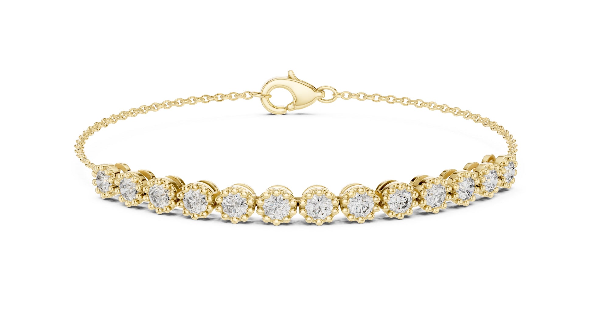 Round Tennis Lab Grown Diamond Bracelet
