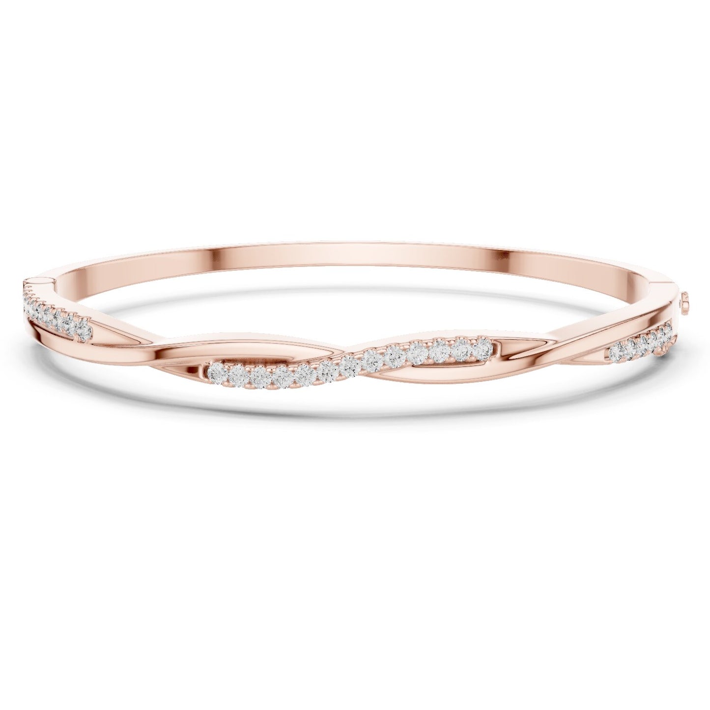 Round Bangle Lab Grown Diamond Bracelet