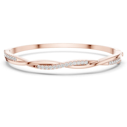 Round Bangle Lab Grown Diamond Bracelet
