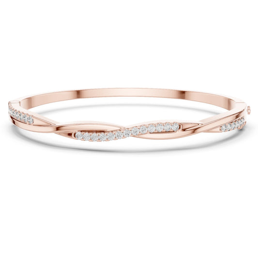 Round Bangle Lab Grown Diamond Bracelet