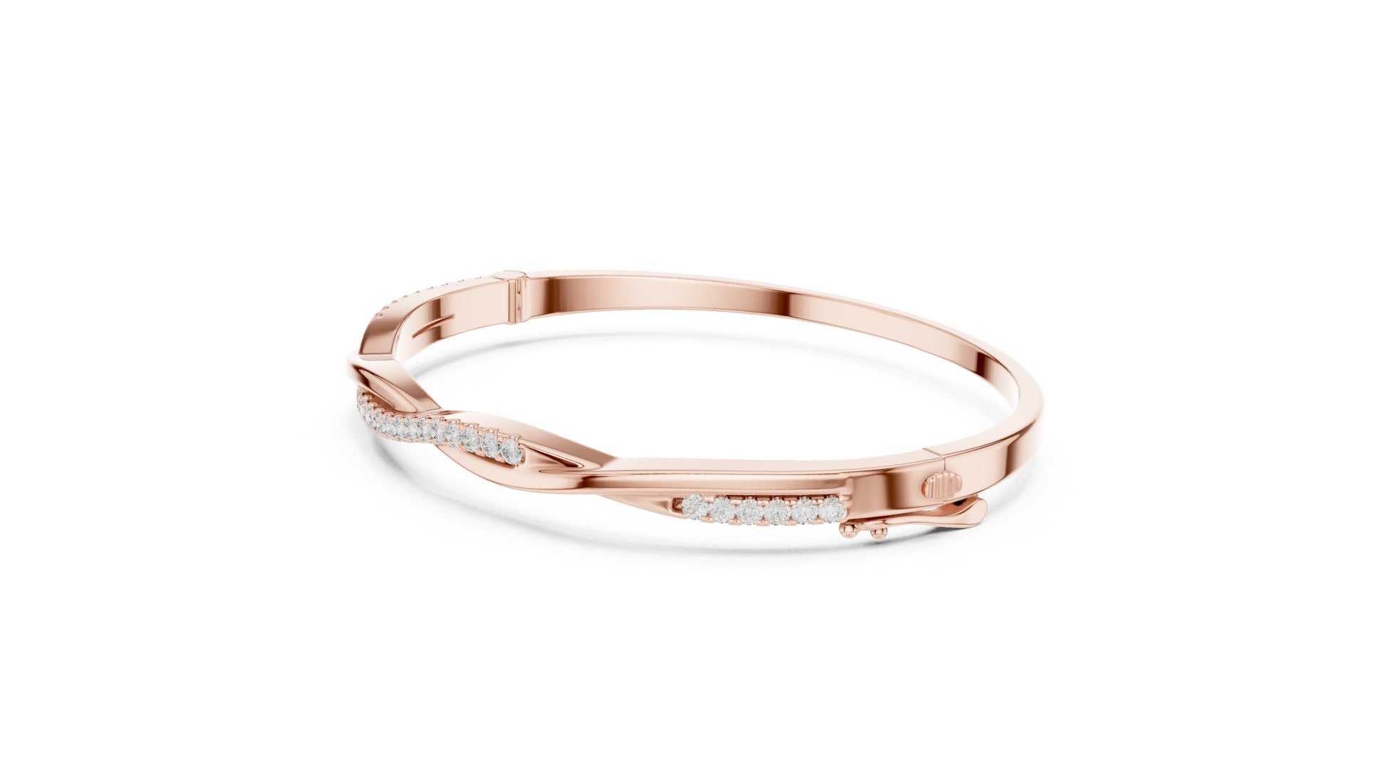 Round Bangle Lab Grown Diamond Bracelet