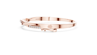 Round Bangle Lab Grown Diamond Bracelet