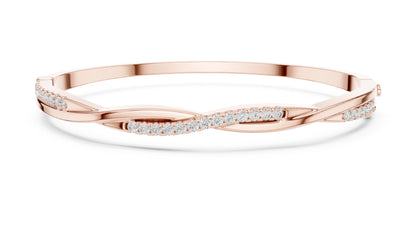 Round Bangle Lab Grown Diamond Bracelet