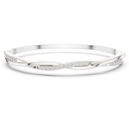 Round Bangle Lab Grown Diamond Bracelet