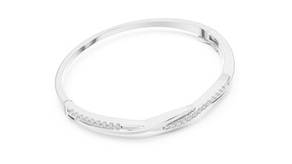 Round Bangle Lab Grown Diamond Bracelet