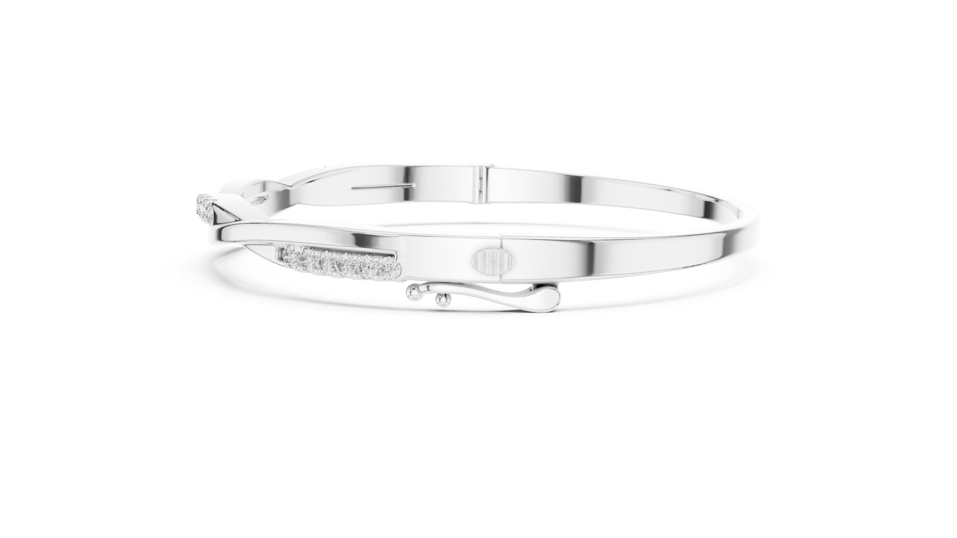 Round Bangle Lab Grown Diamond Bracelet