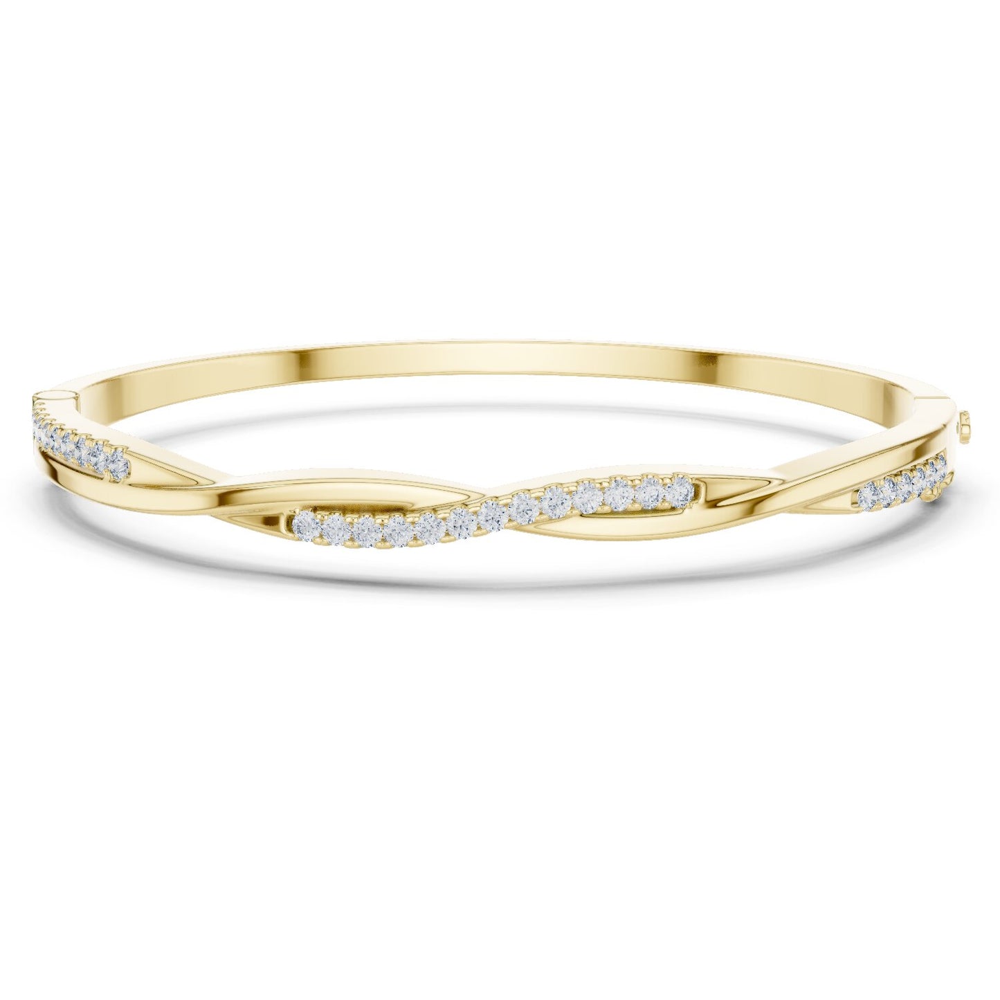 Round Bangle Lab Grown Diamond Bracelet