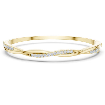 Round Bangle Lab Grown Diamond Bracelet