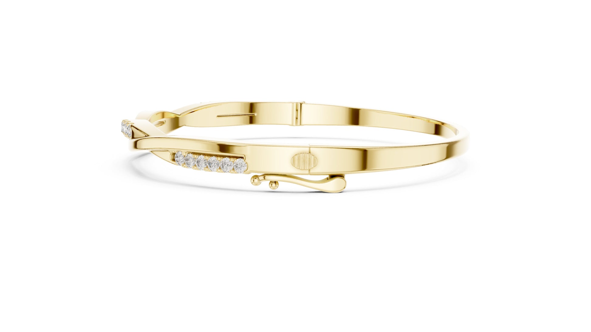 Round Bangle Lab Grown Diamond Bracelet