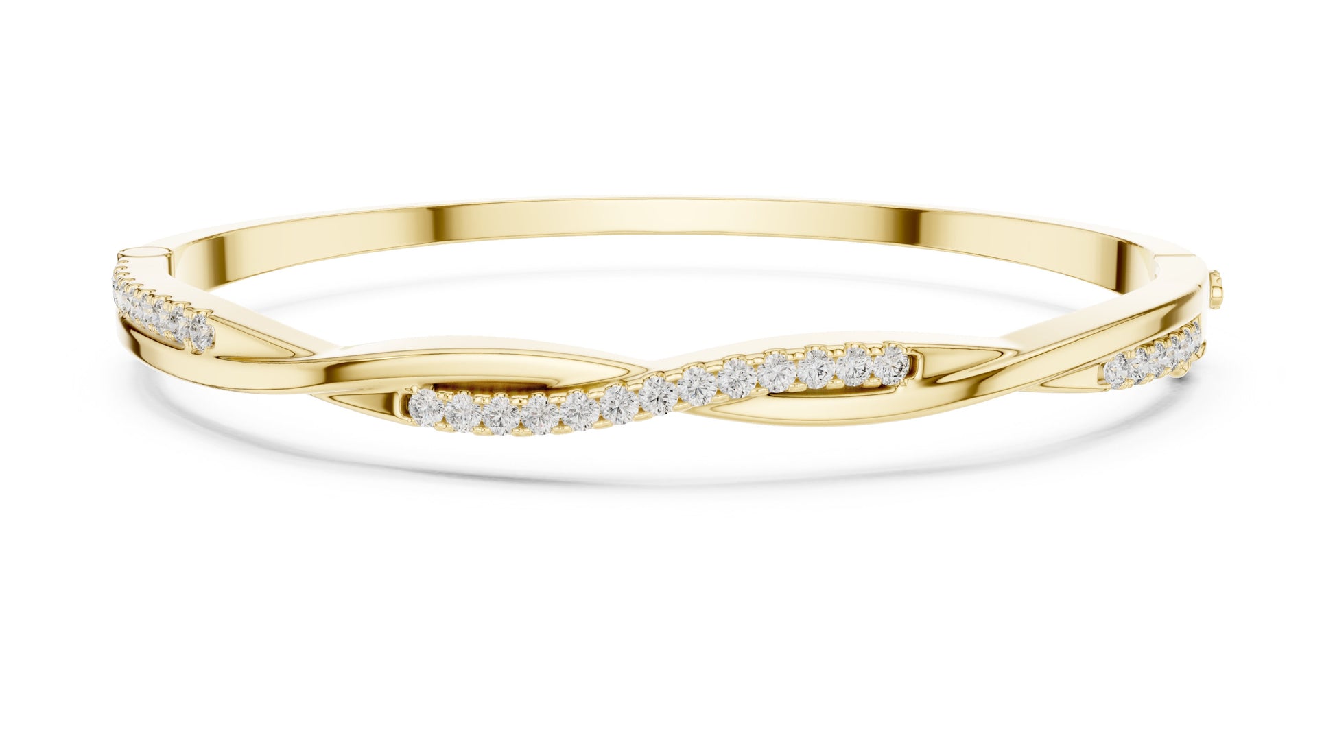 Round Bangle Lab Grown Diamond Bracelet