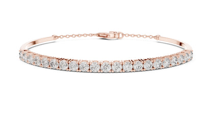 Round Bangle Lab Grown Diamond Bracelet