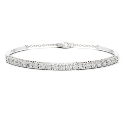 Round Bangle Lab Grown Diamond Bracelet