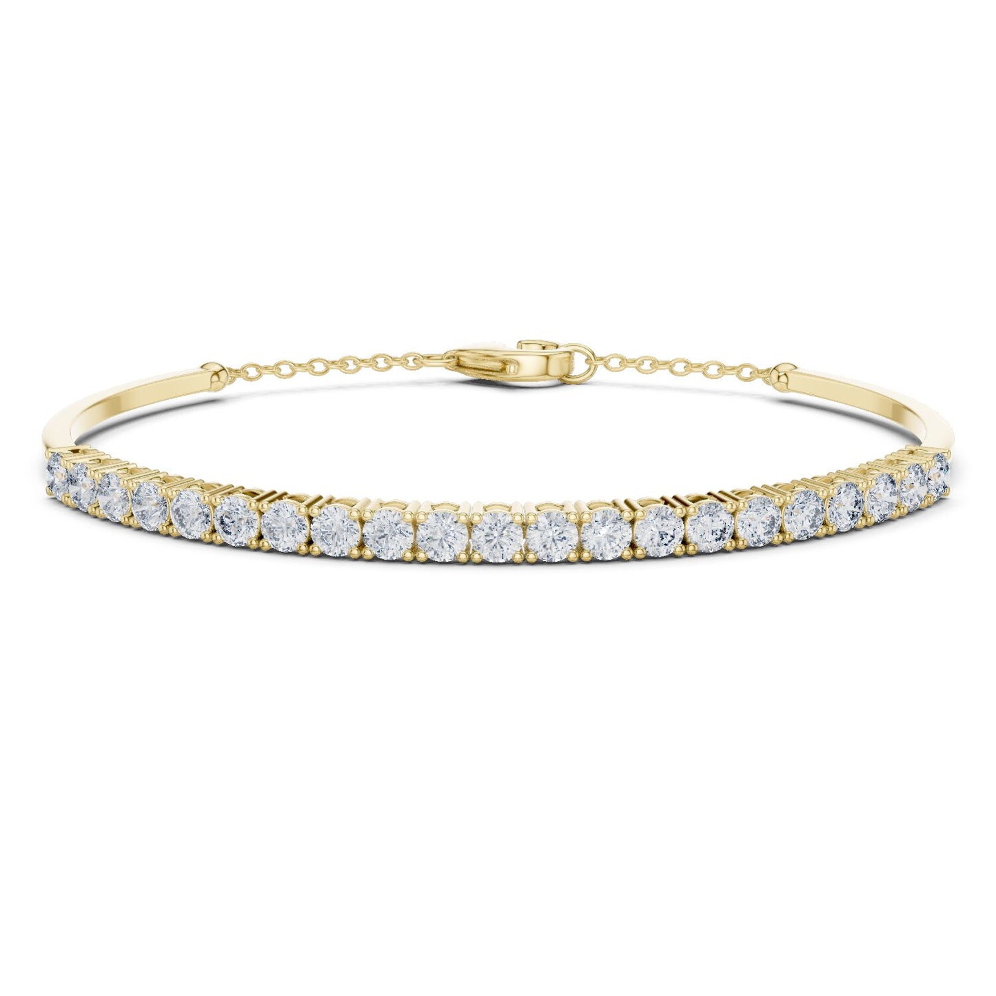 Round Bangle Lab Grown Diamond Bracelet