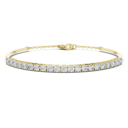 Round Bangle Lab Grown Diamond Bracelet