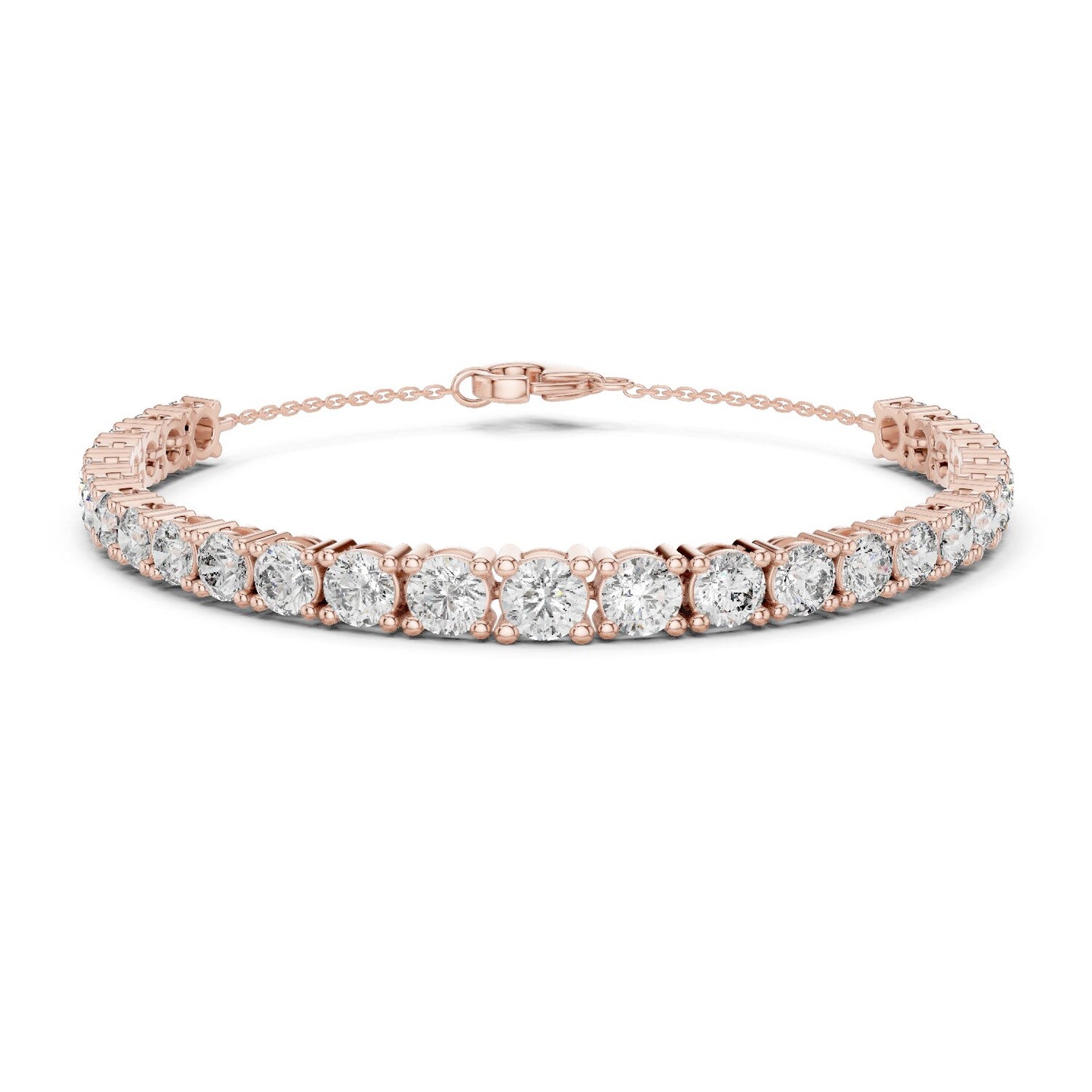 Round Tennis Lab Grown Diamond Bracelet
