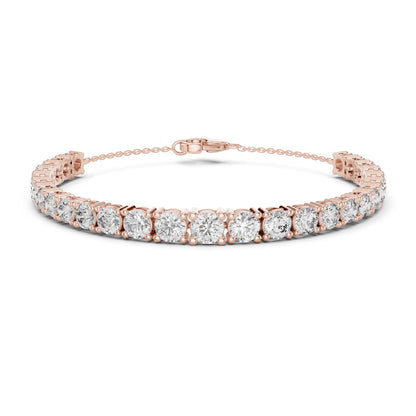 Round Tennis Lab Grown Diamond Bracelet
