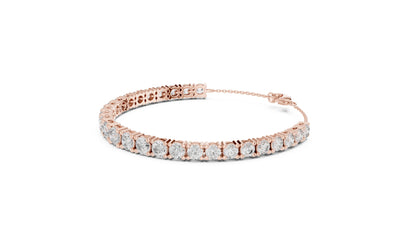 Round Tennis Lab Grown Diamond Bracelet