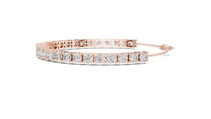 Round Tennis Lab Grown Diamond Bracelet