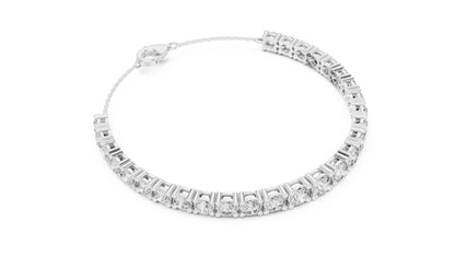 Round Tennis Lab Grown Diamond Bracelet