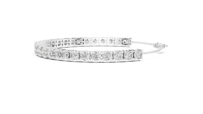 Round Tennis Lab Grown Diamond Bracelet