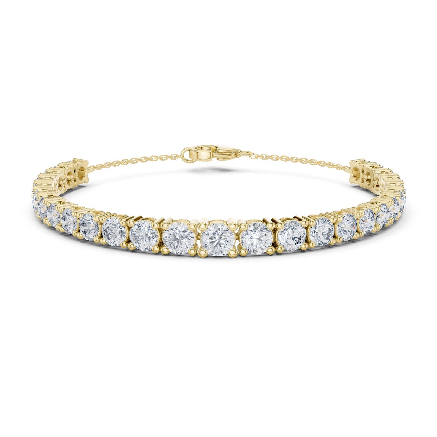 Round Tennis Lab Grown Diamond Bracelet