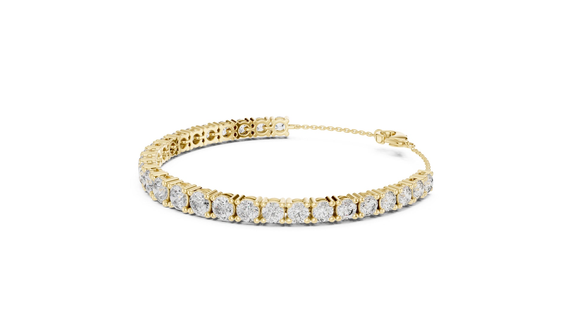 Round Tennis Lab Grown Diamond Bracelet