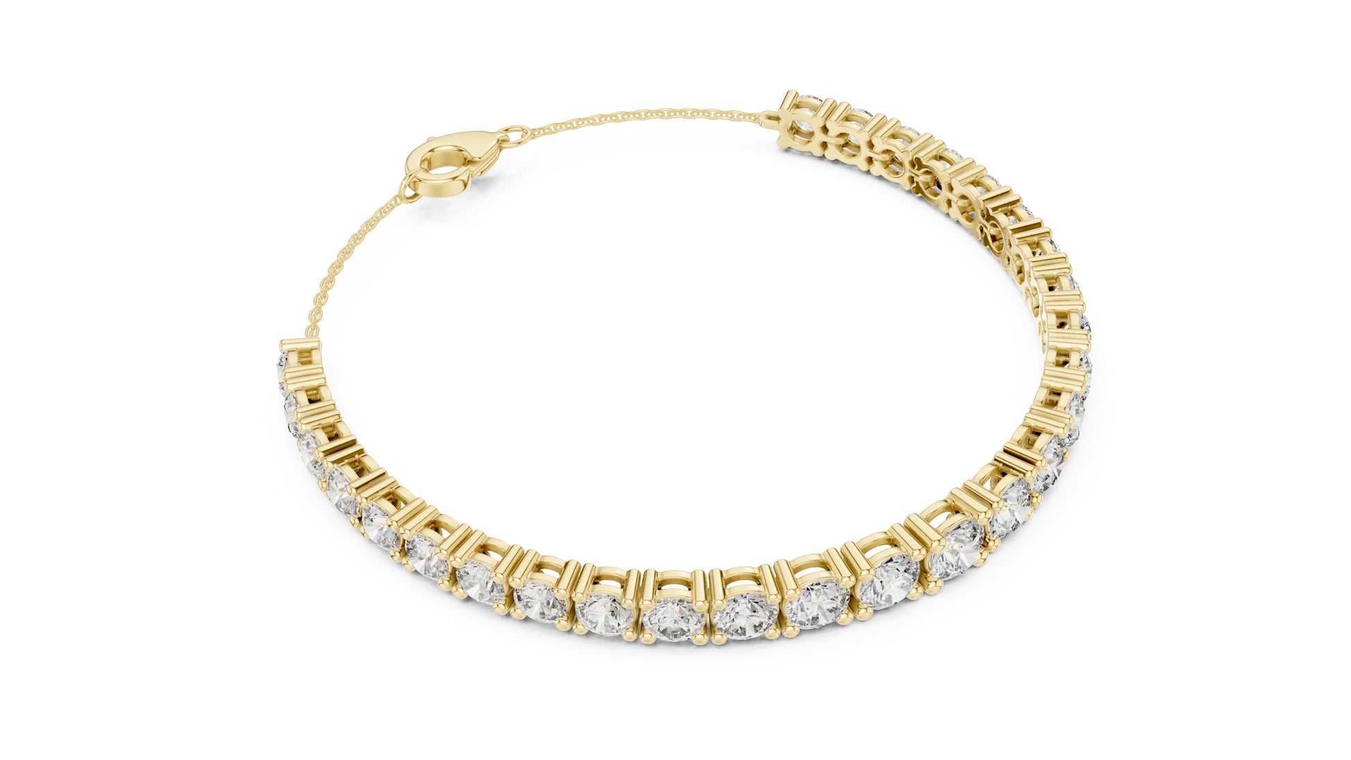 Round Tennis Lab Grown Diamond Bracelet