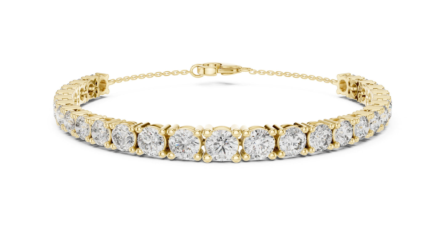 Round Tennis Lab Grown Diamond Bracelet
