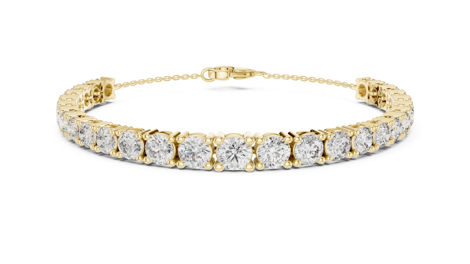 Round Tennis Lab Grown Diamond Bracelet