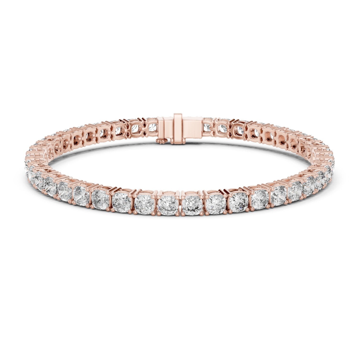 Round Tennis Lab Grown Diamond Bracelet