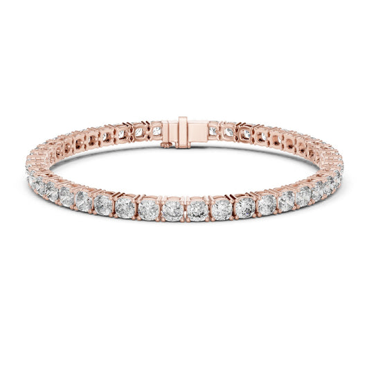 Round Tennis Lab Grown Diamond Bracelet