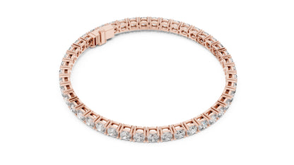 Round Tennis Lab Grown Diamond Bracelet