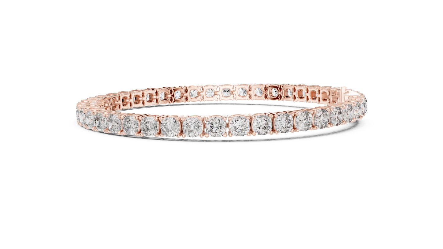Round Tennis Lab Grown Diamond Bracelet
